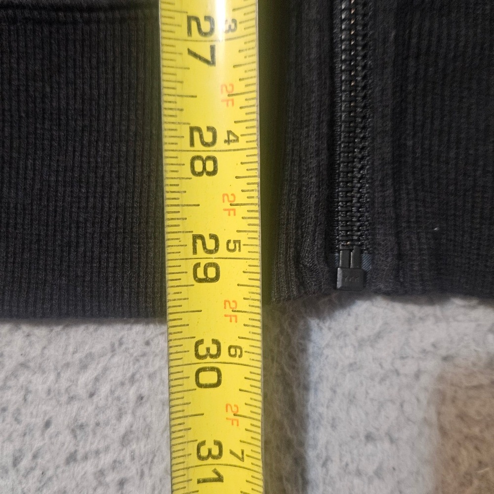 Lululemon Studio Hoodie Mens XXL 2XL Full Zip‎ Black French Terry Athletic Fit - Picture 5 of 8